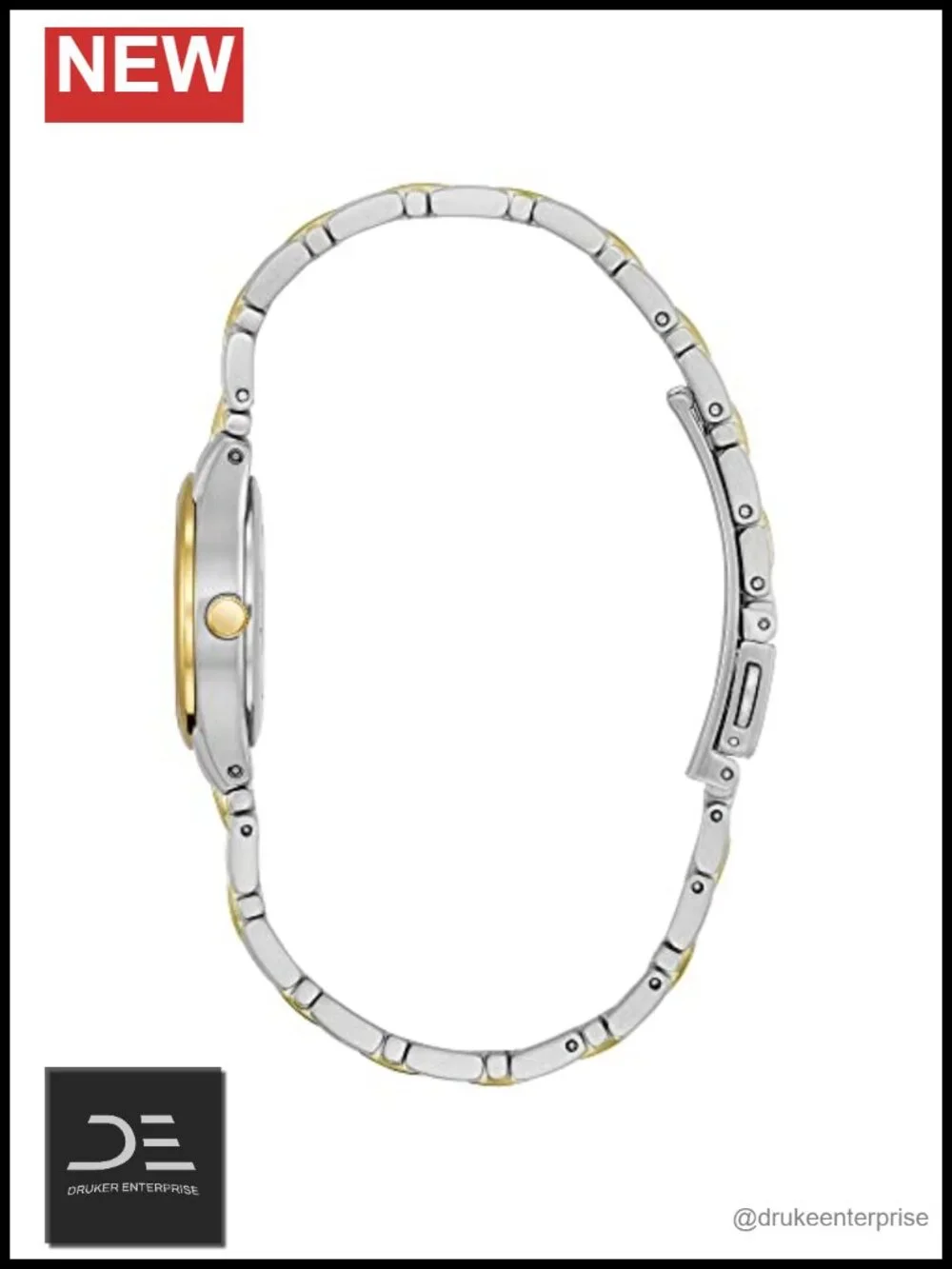 Eco-Drive Two-Tone Stainless Steel Watch with Date